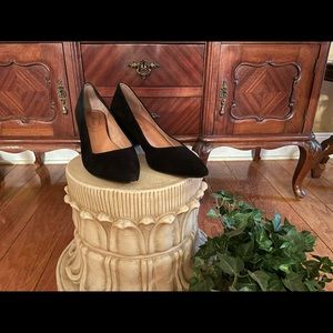 Corso Como black suede heels size 8 M barely worn